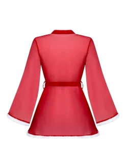 Hunkemoller Red Santa Mesh Kimono Discount