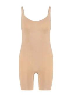 Hunkemoller Seamless Enhancing Thigh Slimmer Shapewear 100% Cotton Bodysuit Nude Best