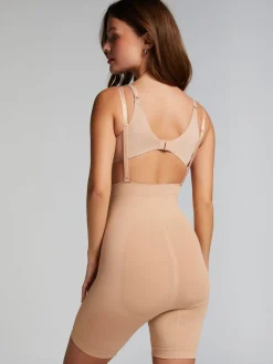 Hunkemoller Seamless Enhancing Thigh Slimming Shapewear 100% Cotton Bodysuit Cream Best