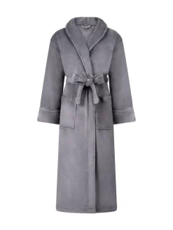 Hunkemoller Soft Fleece Grey Bathrobe Clearance