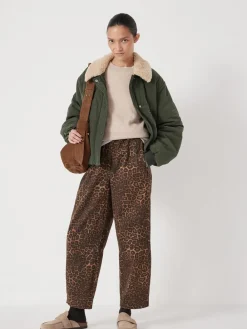 Hush Jack Barrel Leg Pull On Trousers Animal Print Online