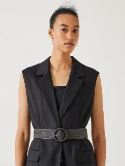 Hush Wrenley Woven Belt Black Best