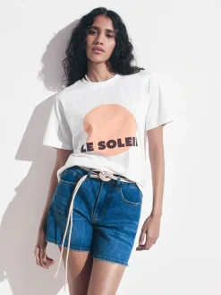 Hush Essential Denim Shorts Blue New