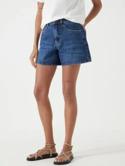 Hush Essential Denim Shorts Blue New
