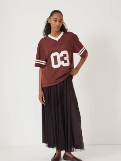 Hush Millie Godet Skirt Brown Outlet