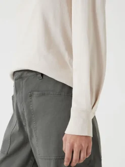 Hush Cream Emily Puff Sleeve Jersey Top Online