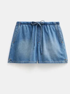 Hush Betty Pull On Denim Shorts Denim Blue Outlet