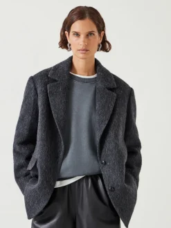Hush Jayde Italian Wool Blazer Grey Black Sale