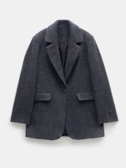 Hush Jayde Italian Wool Blazer Grey Black Sale
