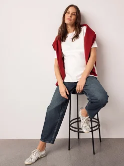 Next Maternity Barrel Denim Jeans Indigo