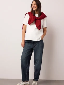 Next Maternity Barrel Denim Jeans Indigo