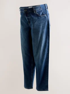 Next Maternity Barrel Denim Jeans Indigo