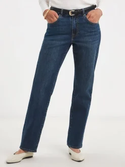 JD Williams Authentic Relaxed Straight Leg Jeans Blue Sale