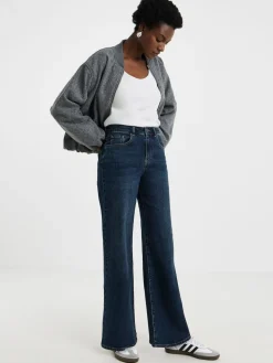 JD Williams Authentic Wide Leg Jeans Blue Discount