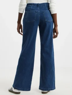 JD Williams Cosy Wide Leg Jeans Blue Online