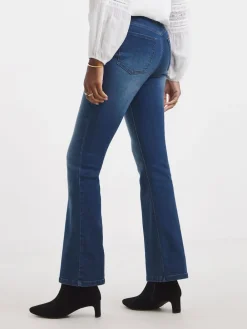 JD Williams Blue High Waist Super Stretch Bootcut Jeans Sale