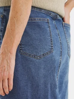 JD Williams Blue Mid Wash 24/7 Denim Maxi Skirt New