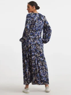 JD Williams Blue Supersoft Jersey V-Neck Maxi Tea Dress Outlet