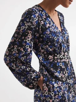 JD Williams Blue Supersoft Jersey V-Neck Maxi Tea Dress Outlet