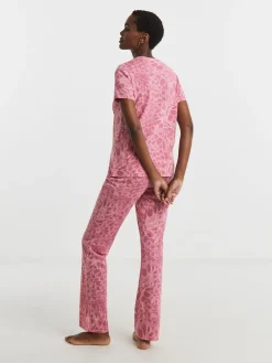 JD Williams Pink 2 Pack Short Sleeve Pyjama Set Outlet