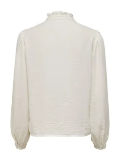 JDY White Lace Detail Long Sleeve Shirt Sale