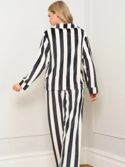 Jim Jam the Label Bow Traditional Black Pyjamas Set Online