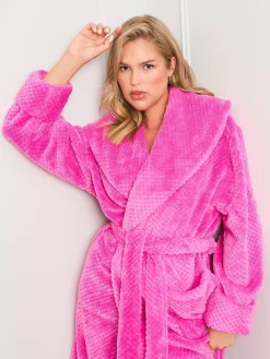 Jim Jam the Label Pink Honeycomb Dressing Gown Online