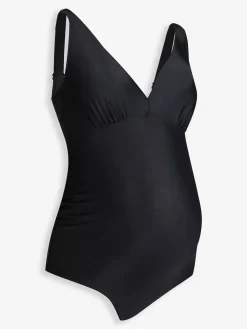 Jojo Maman Bébé Sleeveless V Neck Maternity Swimsuit Black Chrome Hot