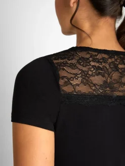 Jojo Maman Bébé Black Lace Maternity & Nursing Pyjamas Set Best