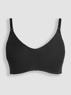 Jojo Maman Bébé Microfibre Moulded Maternity & Nursing Bra Black Sale