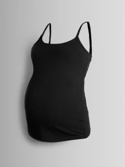 Jojo Maman Bébé 2-Pack Maternity & Nursing Vest Tops Black Best
