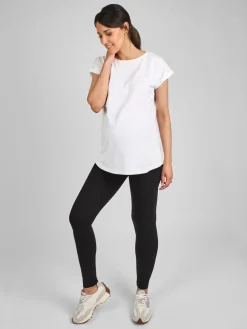 Jojo Maman Bébé 2-Pack Cotton Rich Maternity Leggings Black Best