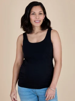 Jojo Maman Bébé Khaki Green 2-Pack Maternity Vest Tops Best