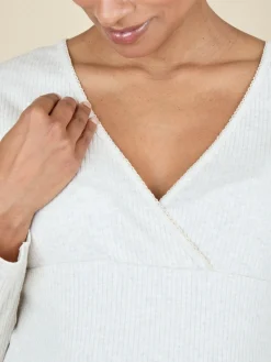 Jojo Maman Bébé Maternity Check Pyjama Set Oatmeal