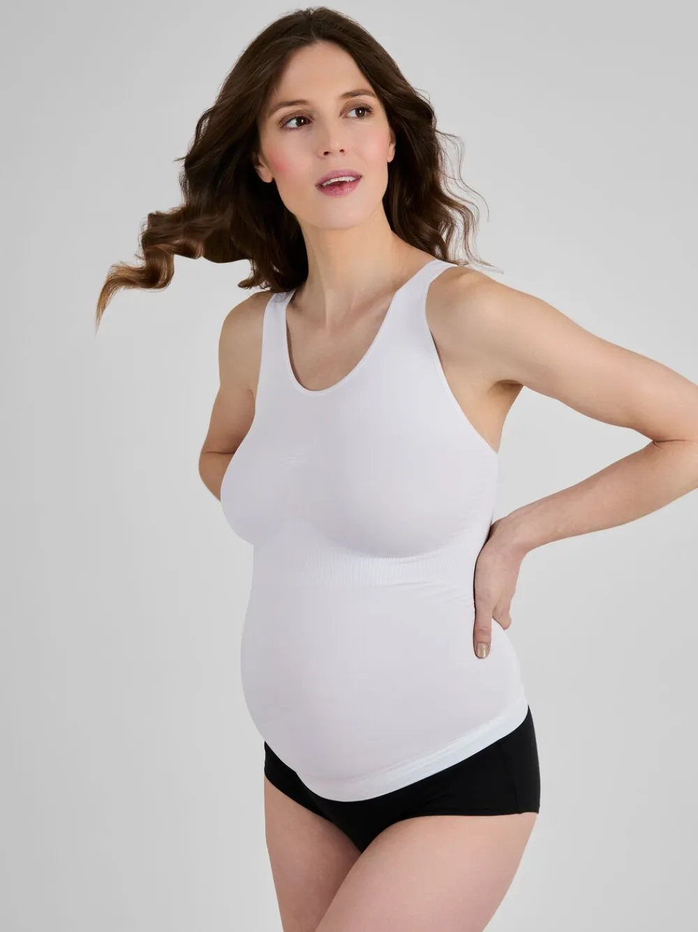 Jojo Maman Bébé Maternity Support Vest White Outlet