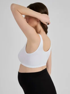 Jojo Maman Bébé 2-Pack Maternity & Nursing Sleep Bras White Discount