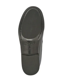 Jones Bootmaker Black Red Perna Smart Leather Moccasins Shoes Best