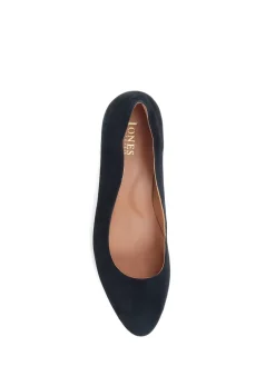 Jones Bootmaker Black Zoey Leather Court Shoes