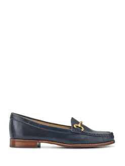 Jones Bootmaker Blue Lorella Wide-Fit Slip-On Shoes