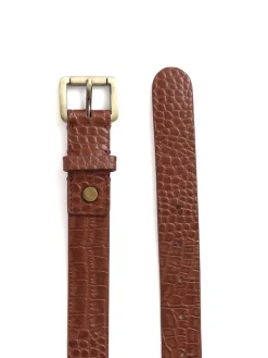 Jones Bootmaker Brown Leather Belt Discount