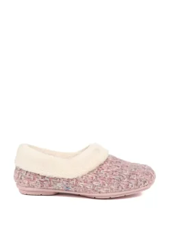 Jones Bootmaker Faux-Fur-Lined Slippers Pink Hot