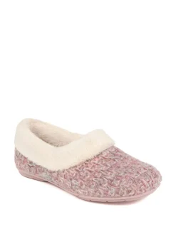 Jones Bootmaker Faux-Fur-Lined Slippers Pink Hot