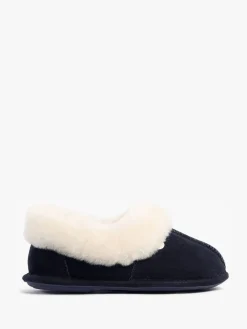 Just Sheepskin Ladies Classic Sheepskin Slipper Blue Outlet