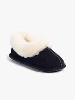 Just Sheepskin Ladies Classic Sheepskin Slipper Blue Outlet