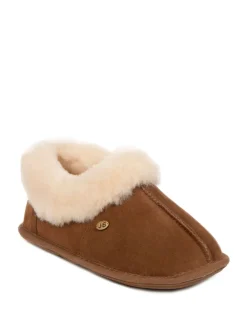 Just Sheepskin Blue Ladies Classic Sheepskin Slipper Brown Online