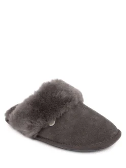 Just Sheepskin Dark Grey Ladies Duchess Slippers Best