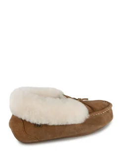 Just Sheepskin Francesca Winter Moccasin Slippers for Ladies Clearance