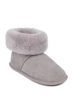 Just Sheepskin Ladies Albery Sheepskin Slipper Grey Hot