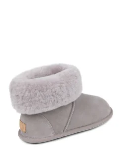Just Sheepskin Ladies Albery Sheepskin Slipper Grey Hot
