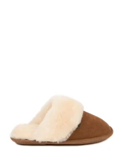 Just Sheepskin Ladies Duchess Sheepskin Slipper Brown Best